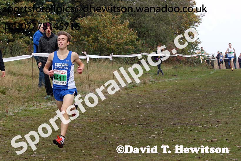 Men under-17s, National Cross Country Relays, Berry Park, Mansfield. Photo: David T. Hewitson/Sports for All Pics